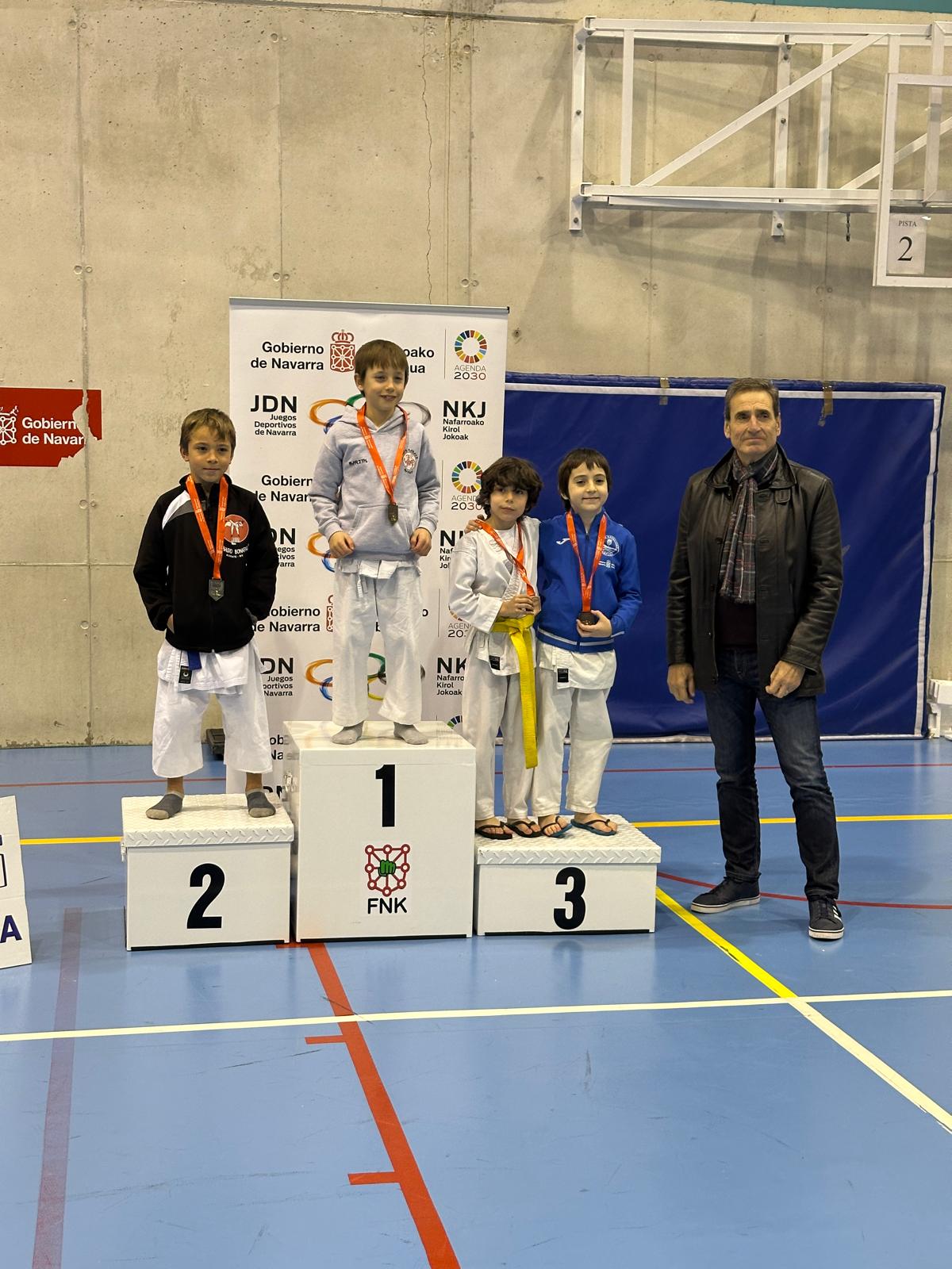Resultados Campeonato Navarro Alevín y JDN Kumite Infantil y Juvenil